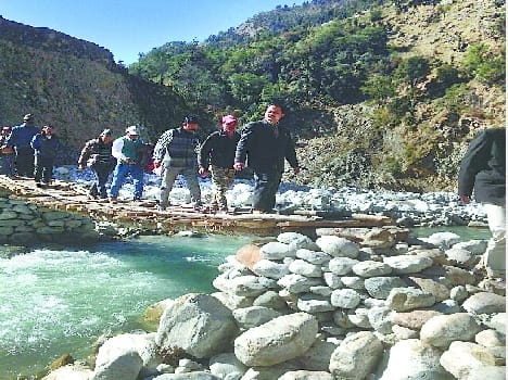 The MLA expressed displeasure at the slow construction work